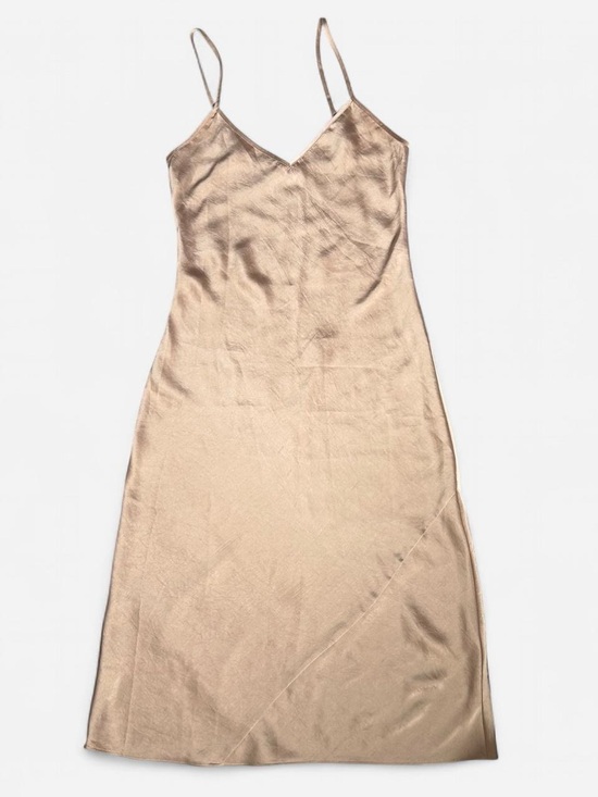 Wilfred Dresses & Skirts - SOLD Wilfred Only Slip Satin Midi Dress in Taupe